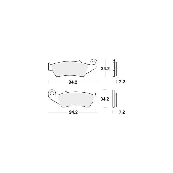 キタコ SBSブレーキパッド 694SI XLR250R