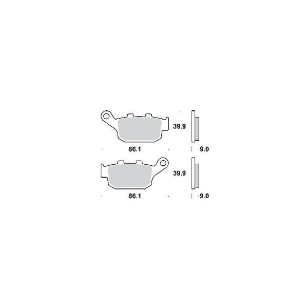 キタコ SBSブレーキパッド 881HF ストリート CBR250R MC41