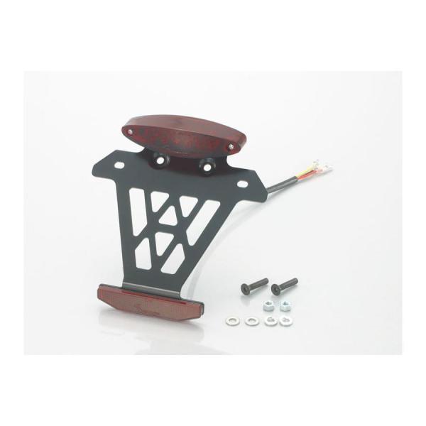 キタコ LEDテールランプ＆リフレクター250 スーパースリム 汎用 12V車専用 レッド