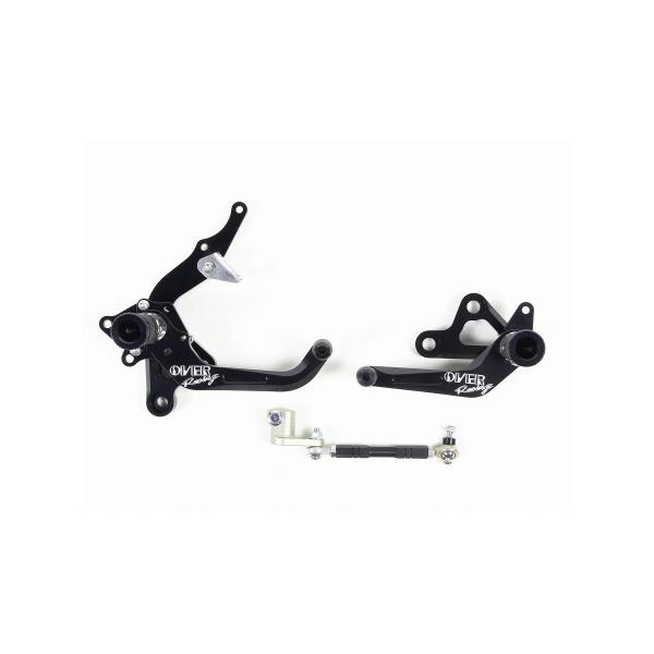 OVER RACING (オーバーレーシング) バックステップ 1ポジション ブラック APE50 ...