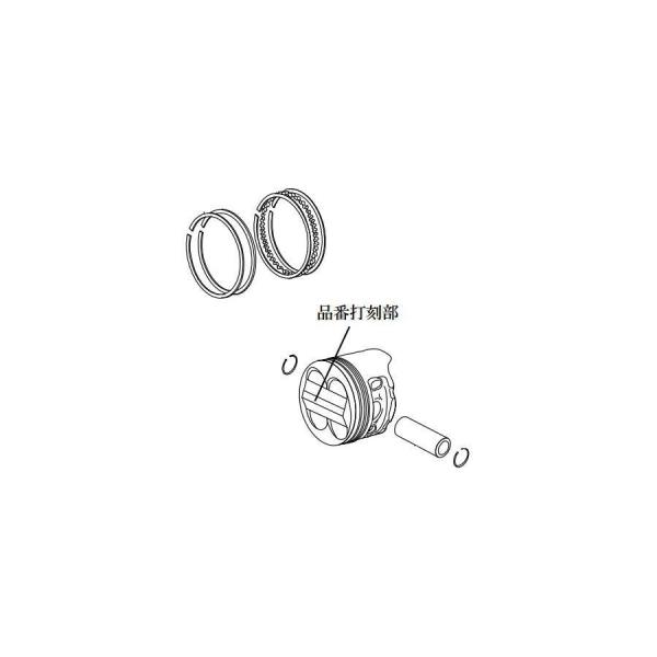 スペシャルパーツタケガワ PISTON KIT (105cc) CD90エンジン用 (SUPER H...