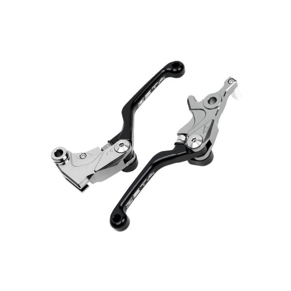 ZETA(ジータ) PIVOTレバーセットCP 3Fi ブラック KLX125/D-TRACKER1...