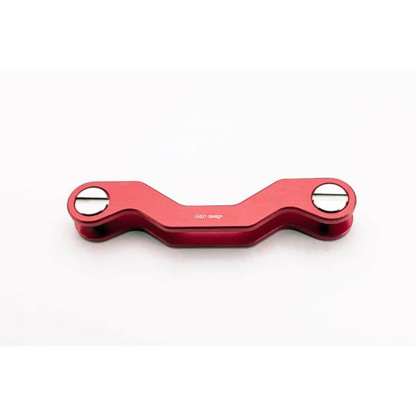 ギルドデザイン 削り出しキーオーガナイザー S curve レッド GK-411R