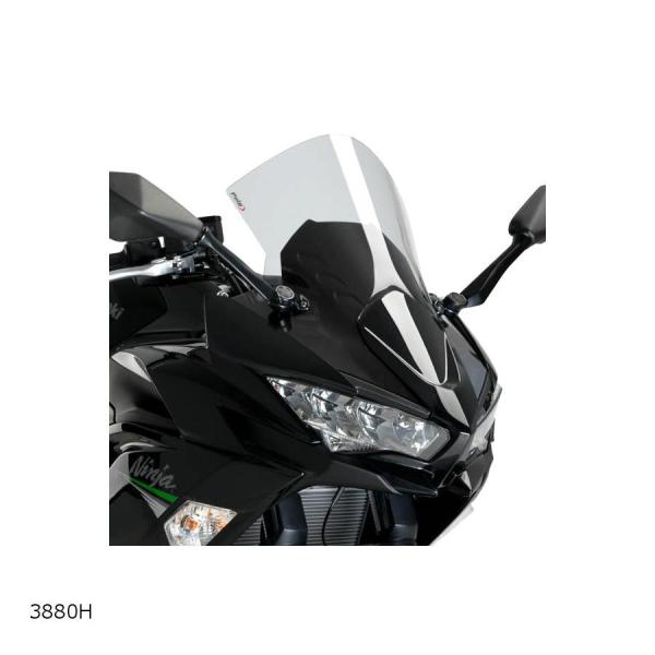 プーチ Puig レーシングスクリーン R-RACERスモーク NINJA650 ニンジャ650 3...