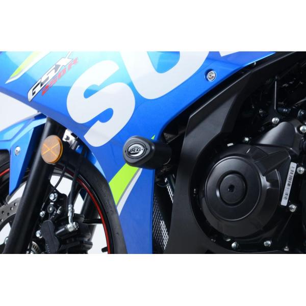 R&amp;G フレームスライダー エアロクラッシュプロテクター ブラック GSX250R V-Strom ...