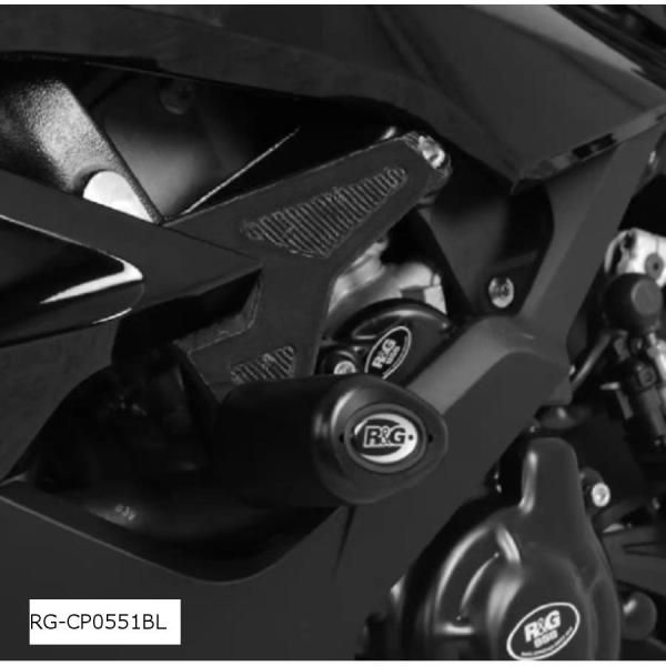 R&amp;G エアロフレームスライダー:ブラック S1000RR M1000R