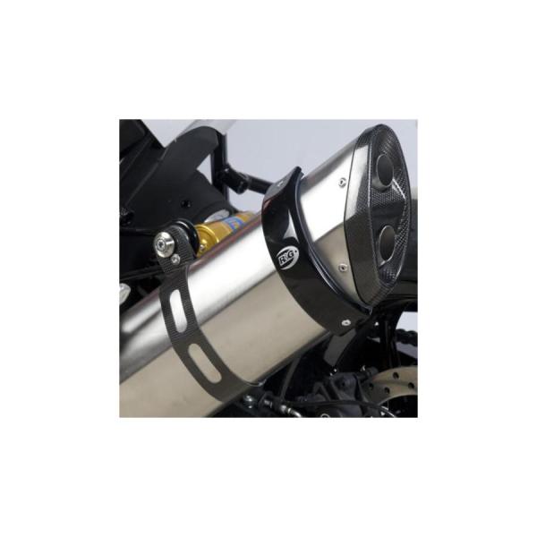 R&amp;G (アールアンドジー ) エキゾーストプロテクター ブラック Round Supermoto ...