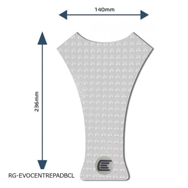 R&amp;G (アールアンドジー ) Eazi-Grip タンクグリップ:EVO:クリア Centre タ...