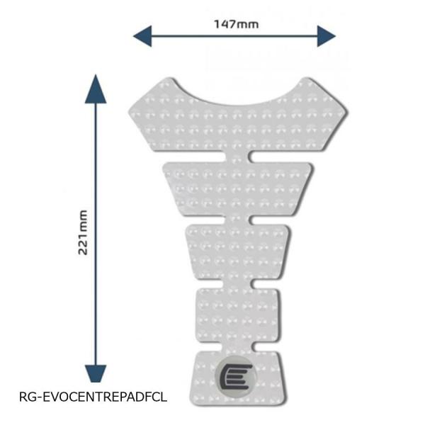 R&amp;G (アールアンドジー ) Eazi-Grip タンクグリップ:EVO:クリア Centre タ...