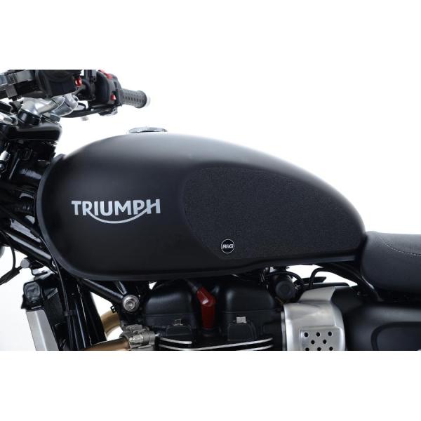 R&amp;G トラクションパッド ブラック TRIUMPH STREET TWIN