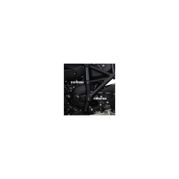 R&amp;G フレームインサート ブラックLHS Ninja ニンジャ H2/H2R H2 SX