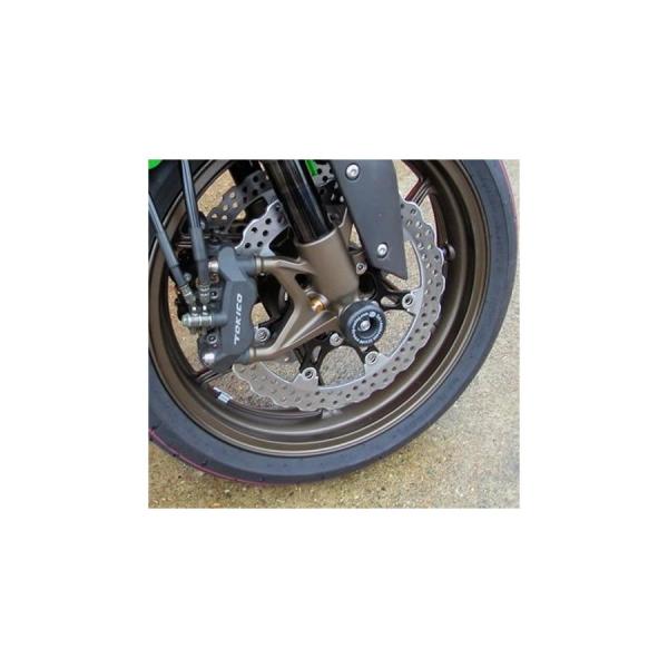 R&amp;G フォークプロテクター ブラック ZX-10R(06/07) RG-FP0044BK