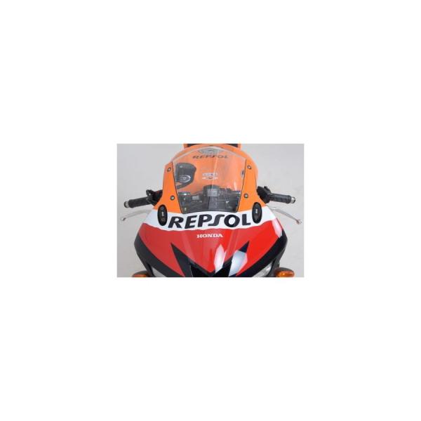 R&amp;G ミラーブランキングプレート ブラック ZX-6R CBR650R CBR600RR CBR4...