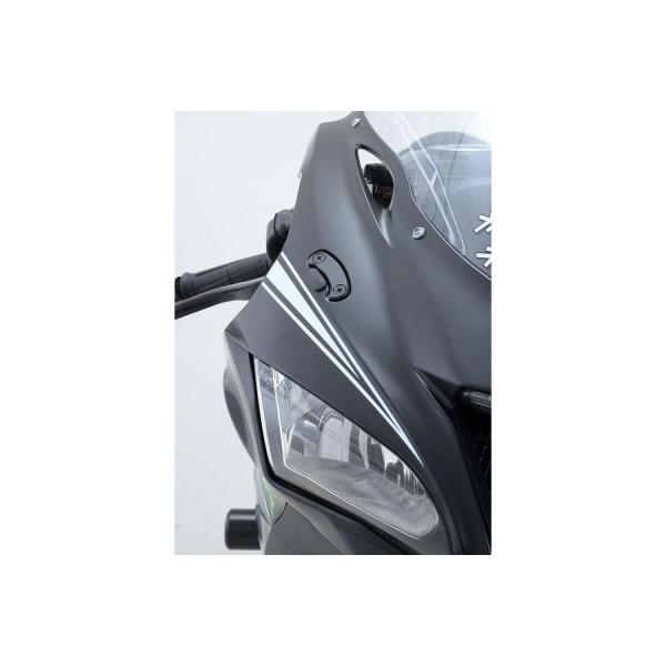 R&amp;G ミラーブランキングプレート ブラック ZX-10R