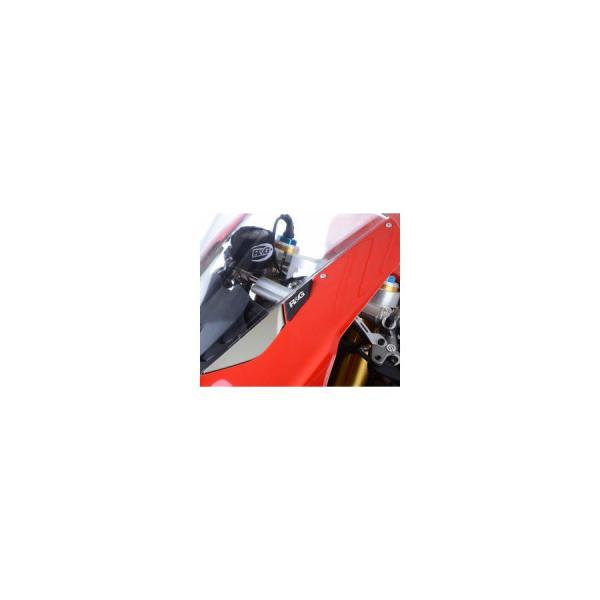 R&amp;G ミラーブランキングプレート ブラック DUCATI Panigale V4/V4S 18- ...