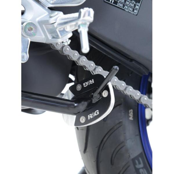 R&amp;G キックスタンドシュー シルバー/ブラック YZF-R25 RG-PKS0078SI