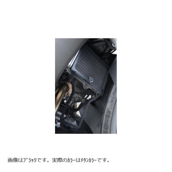 R&amp;G ラジエターガード アルミニウム チタン YZF-R125 RG-RAD0174TI