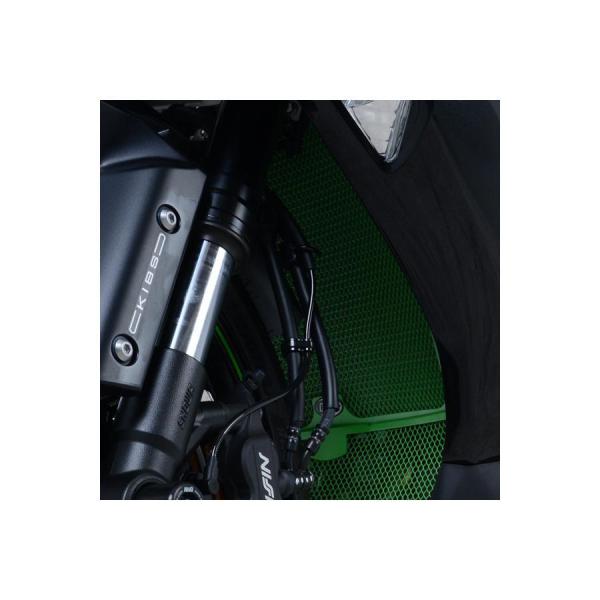 R&amp;G ラジエターガード グリーン KAWASAKI ZX-6R(636) RG-RAD0243GR