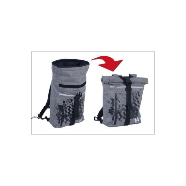 R&amp;G 防水ロールトップ バックパック GREY