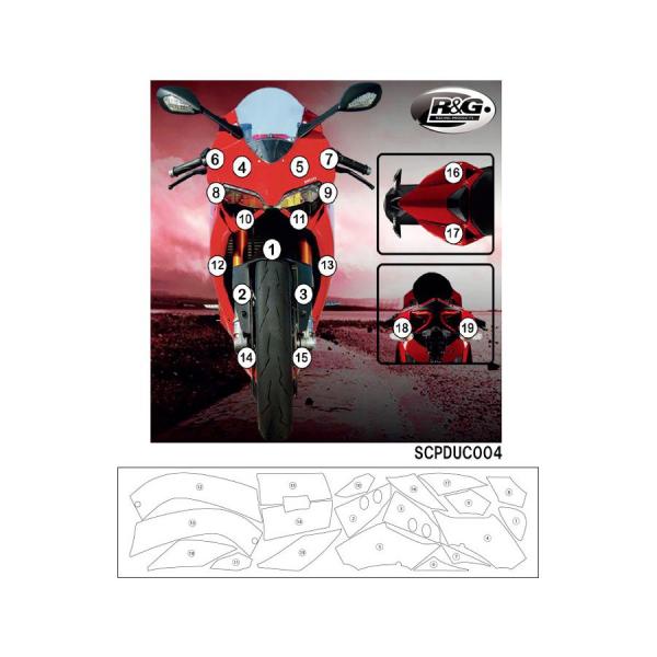 R&amp;G セカンドスキン(高品質ポリウレタン保護フィルム) 1199 PANIGALE パニガーレ R...