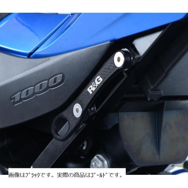 R&amp;G タイダウンフック 左右セット ゴールド GSX-R1000 /GSX-R1000R