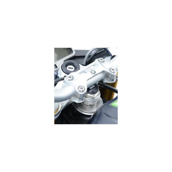R&amp;G ステアリングヘッドナット ブラック Daytona675 R Nine T S1000R S...