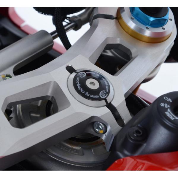 R&amp;G ステアリングヘッドナット ブラック Panigale V4/V4S/Speciale RG-...