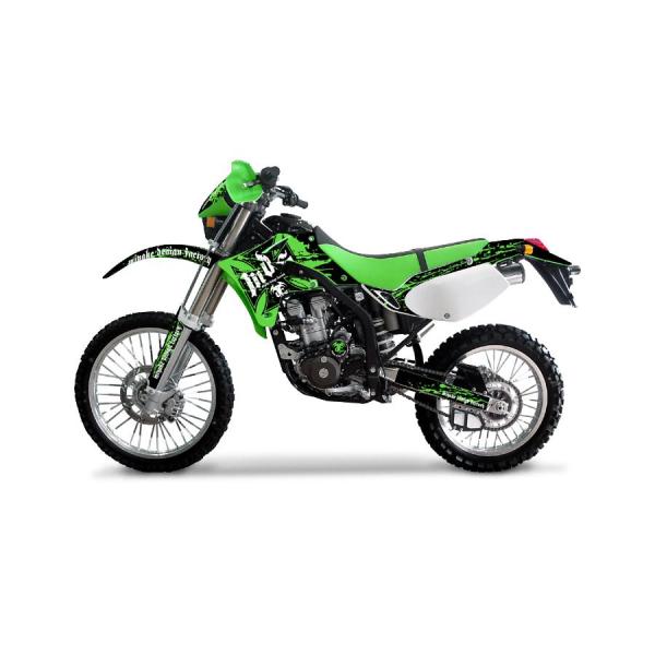 ステッカー デカール MDF ブラッディ シュラウドグリーン KLX250 05-07