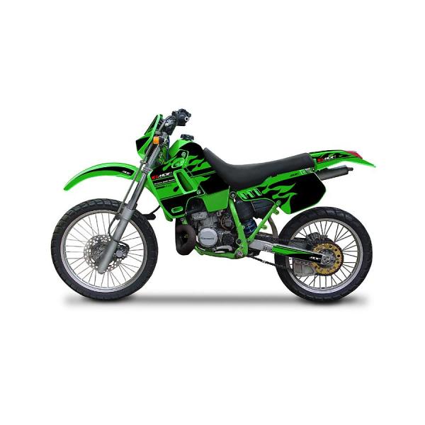 ステッカー デカール MDF ファイアー リアフェンダーグリーン KDX200SR 89-94