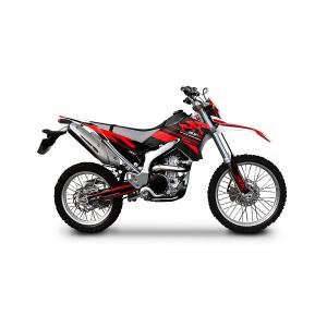 ステッカー デカール MDF ファイアー サイドカバー レッド WR250R 08-