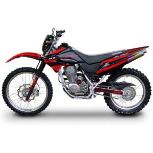 送料無料 XR250 (MD30) シート/カバー/生地/座面 黒/サイド 赤