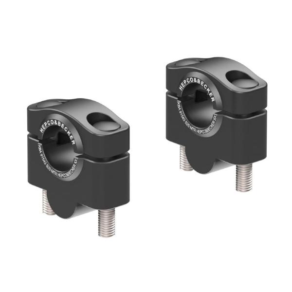 ヘプコ&amp;ベッカー ハンドルバーライザー 25mmUP ブラック CRF250/300L/Rally ...