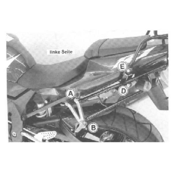 ヘプコ&amp;ベッカー トップケースキャリア リアラック ブラック YZF-R1