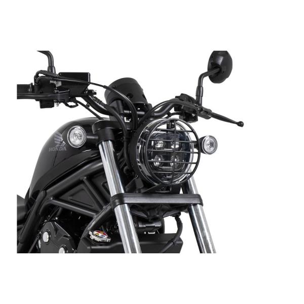 ヘッドライトグリル ヘプコ&amp;ベッカー ブラック レブル Rebel250 Rebel500