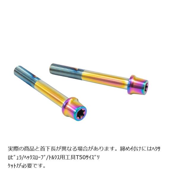 プロトブレンボ ステンレスキャリパーマウントボルト チタン色 85mm テーパーキャップ M10/P...