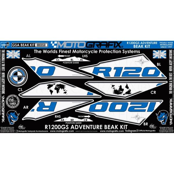 モトグラフィックス BEAK PROTECTION KIT BMW R1200GS Adventur...