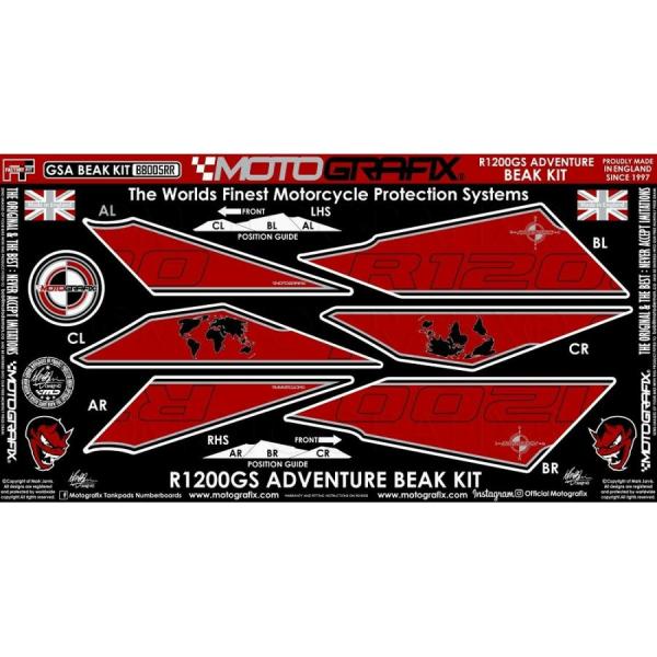 モトグラフィックス BEAK PROTECTION KIT BMW R1200GS Adventur...