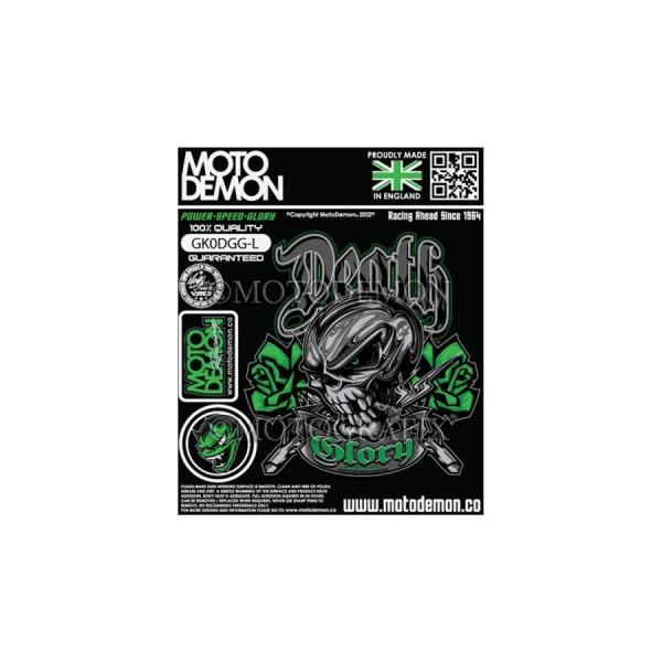 モトグラフィックス グラフィックシート グリーン 左 180x148mm MT-GK0DGG-L