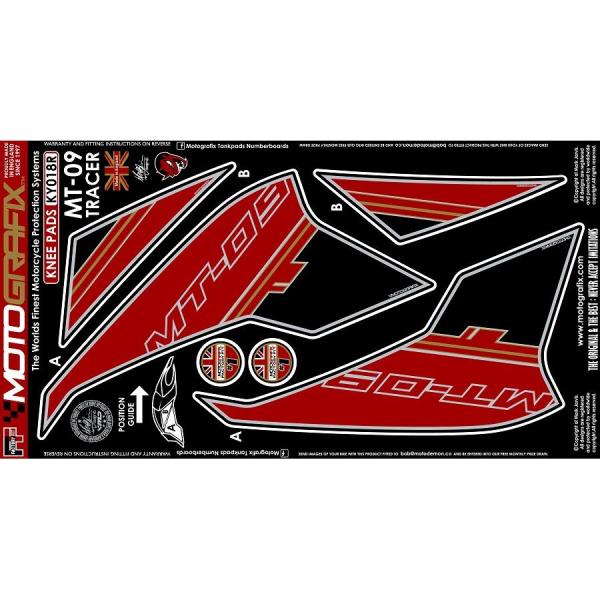 モトグラフィックス ボディパッド KNEE (R) MT-09 Tracer MT-KY018R