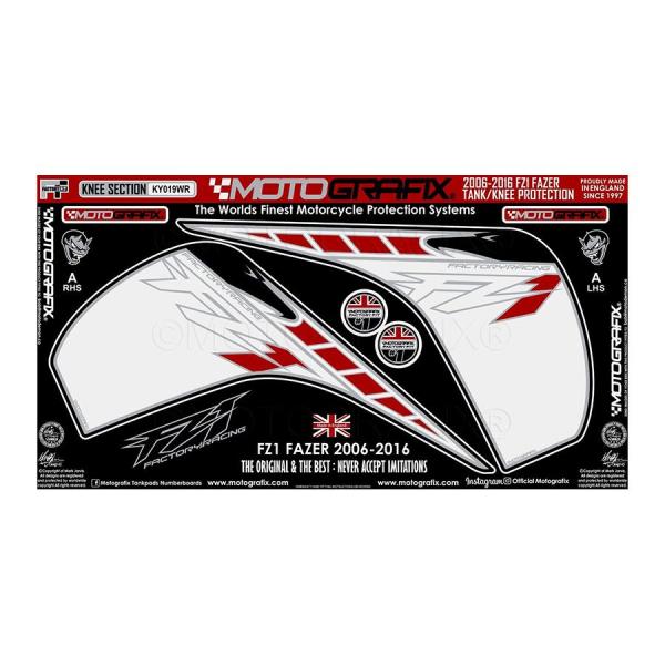 モトグラフィックス KNEE BODY PAD FZ1/Fazer(06-16) MT-KY019W...