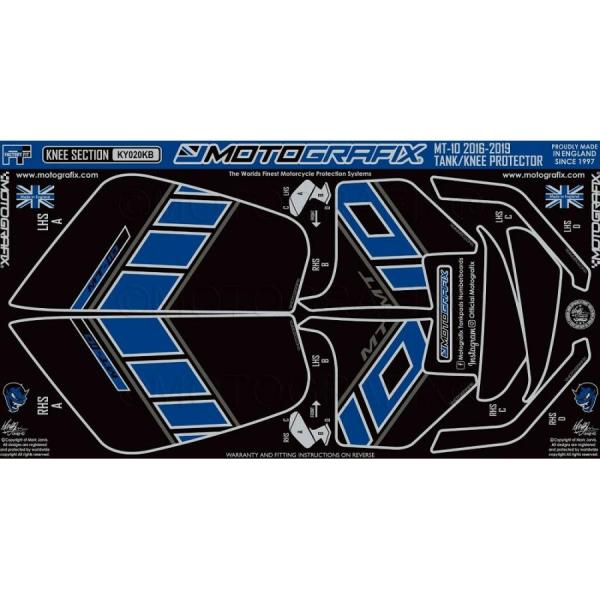 モトグラフィックス ボディパッド KNEE MT-10 16-19 MT-KY020KB