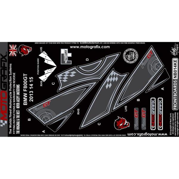 モトグラフィックス ボディパッド FRONT (KE) BMW F800GT 13-15 MT-NB...