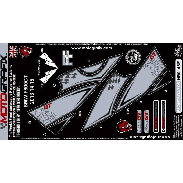 モトグラフィックス ボディパッド FRONT (SE) BMW F800GT 13-15 MT-NB...