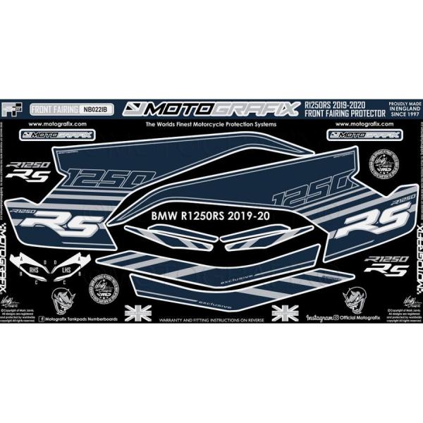 モトグラフィックス ボディパッド FRONT BMW R1250RS 19-20 MT-NB022I...