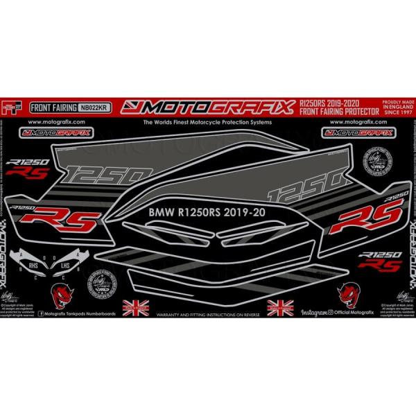 モトグラフィックス ボディパッド FRONT BMW R1250RS 19-20 MT-NB022K...
