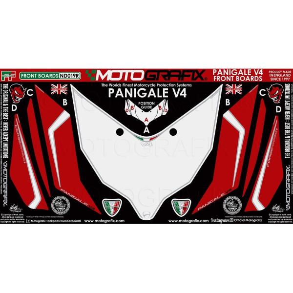 モトグラフィックス ボディパッド FRONT DUCATI Panigale V4 Series 1...