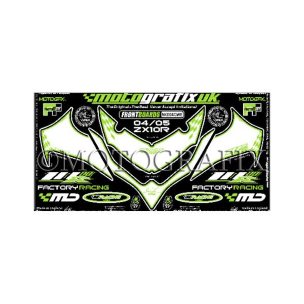 モトグラフィックス ボディパッド FRONT ZX-10R NINJA C SERIES 04/05...