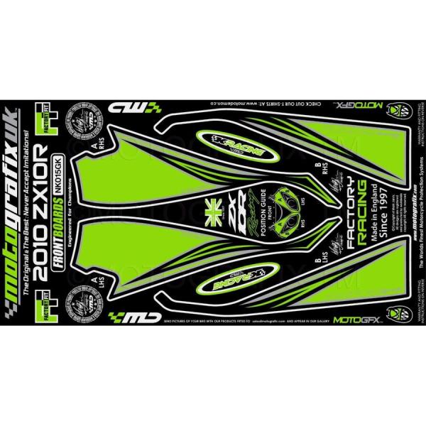 モトグラフィックス ボディパッド FRONT ZX-10R NINJA MT-NK015GK