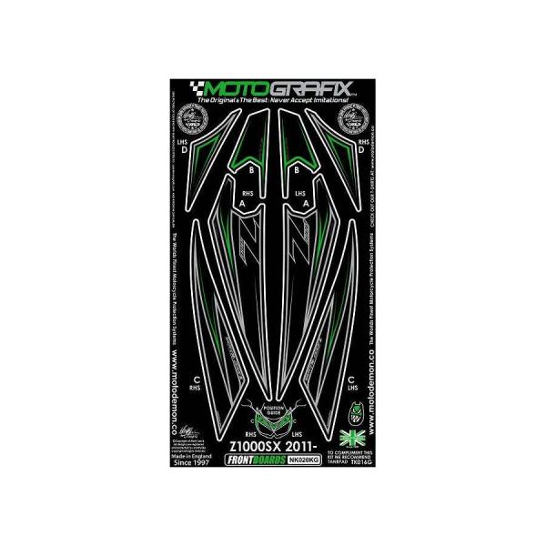 モトグラフィックス ボディパッド FRONT Ninja1000/Z1000SX MT-NK020K...