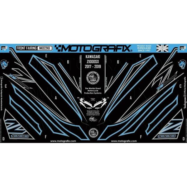 モトグラフィックス ボディパッド FRONT Ninja1000/Z1000SX 17-19 MT-...